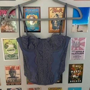 OUT FROM UNDER BLUE CORSET WITH TAGS